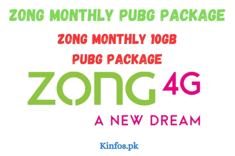 Zong Monthly PUBG Package| Zong PUBG Monthly | Zong Monthly 10GB PUBG Package