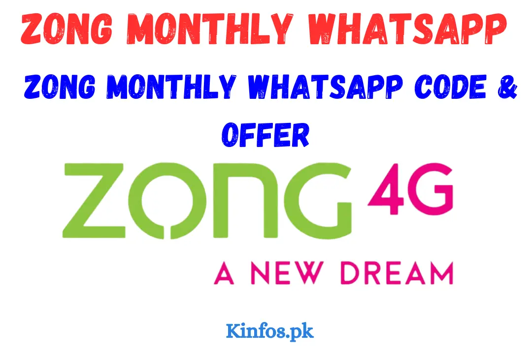 Zong Monthly WhatsApp Code | Zong monthly WhatsApp Offer