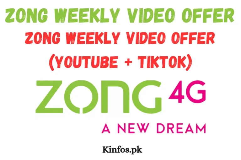 Zong Weekly Video Offer 08GB for Rs 150 | (YouTube + TikTok)