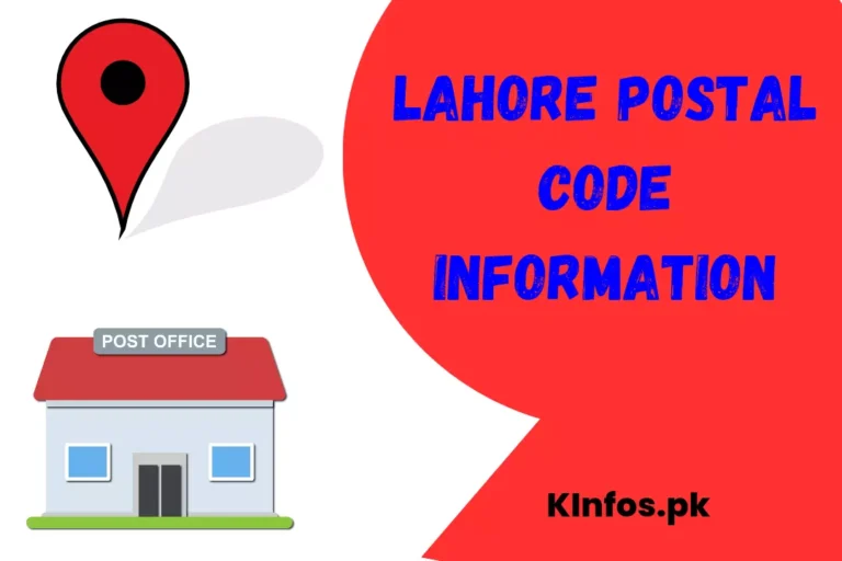 Lahore Postal code / Area Zip codes List for Lahore Post office