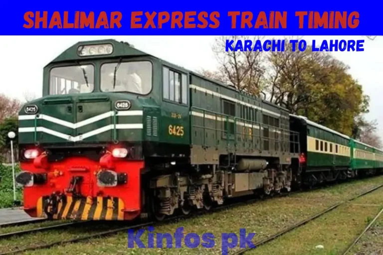 Shalimar Express Train Timing / Schedule Up Down 2023 karachi To Lahore