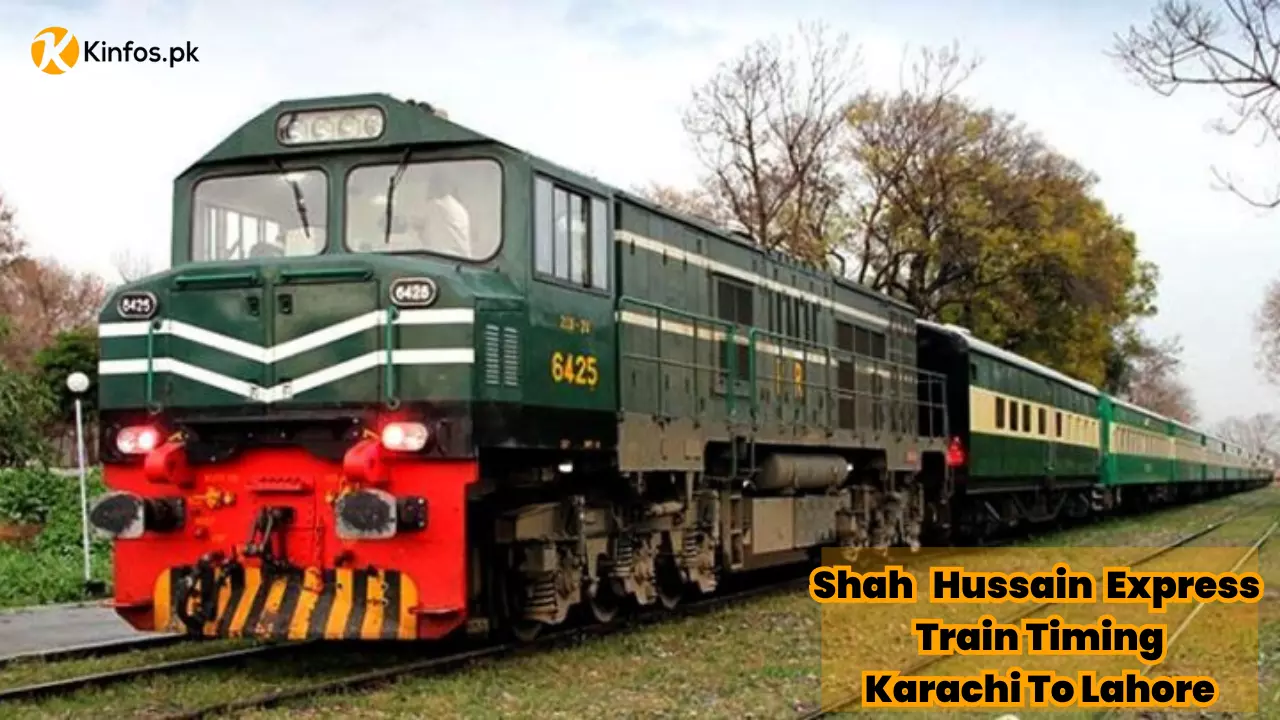 Karachi to Lahore Shah Hussain Express Train Timings and Schedule for 2023