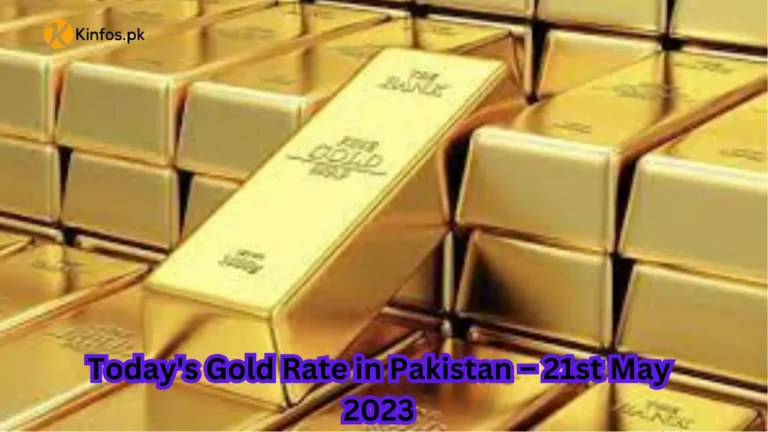 Today’s Gold Rate in Pakistan – 21st May 2023
